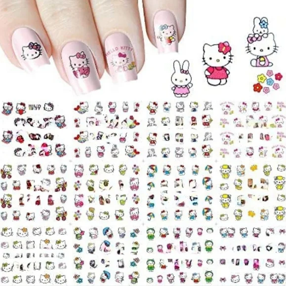 NWT Hello Kitty Nail Art Design Stickers N°1 FRIENDSHIP! - Picture 9 of 14